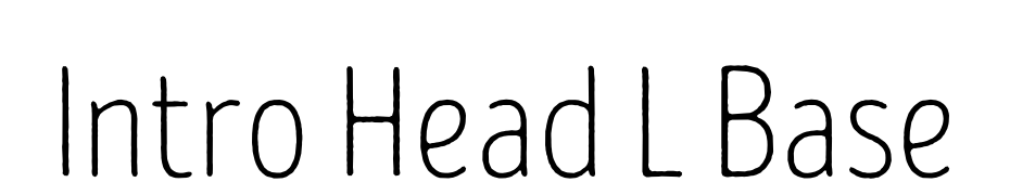 Intro Head L Base Yazı tipi ücretsiz indir